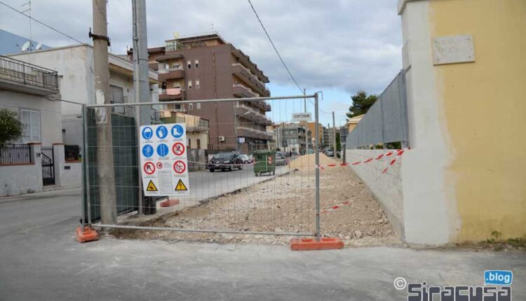 Lavori in Via Grottasanta a Siracusa