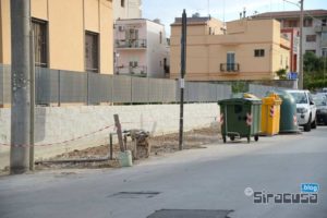 Lavori in Via Grottasanta a Siracusa