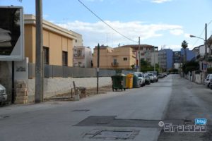 Lavori in Via Grottasanta a Siracusa